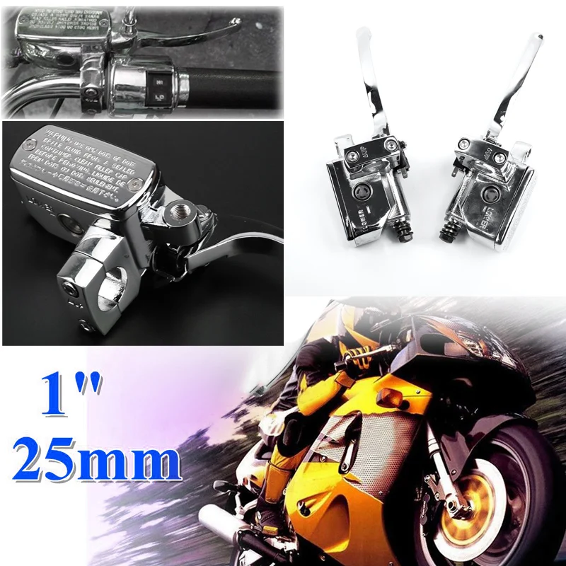 

1 Pair Motorcycle Brake Pump Master Cylinder Hydraulic Brake Levers For Kawasaki Vulcan 1500 Classic Suzuki Intruder 1400 1500