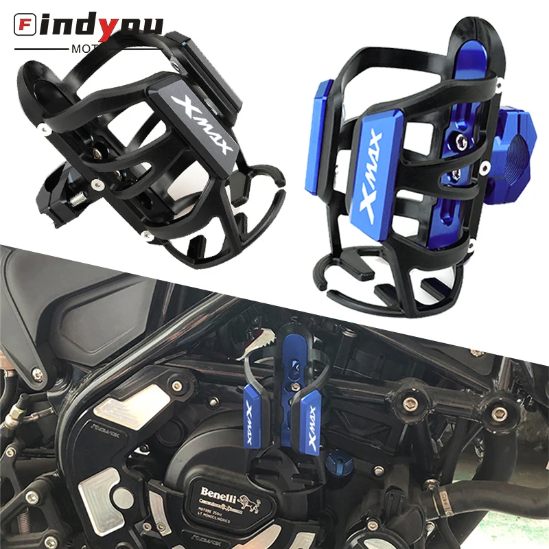 

For YAMAHA XMAX300 XMAX400 XMAX X-MAX 125 250 300 400 high quality Motorcycle CNC Beverage Water Bottle Drink Cup Holder Mount