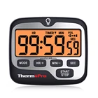 Цифровой кухонный таймер ThermoPro TM01 с большим дисплеем с подсветкой, функцией обратного отсчета и часов