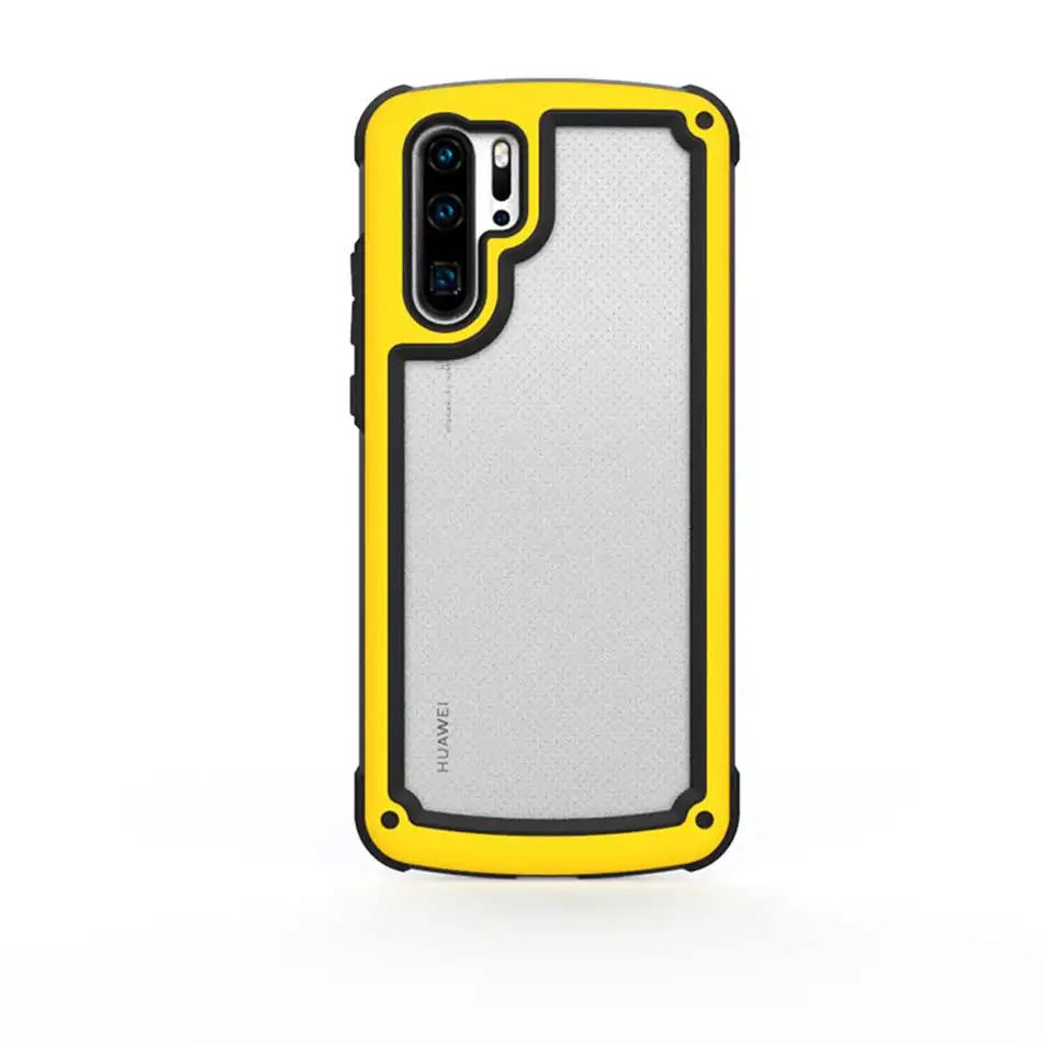 Роскошный противоударный полный чехол силиконовый чехол для huawei P30 Pro P20 mate 20 Прозрачные телефонные чехлы P30 P20 mate 20 Lite мягкий чехол - Цвет: Yellow