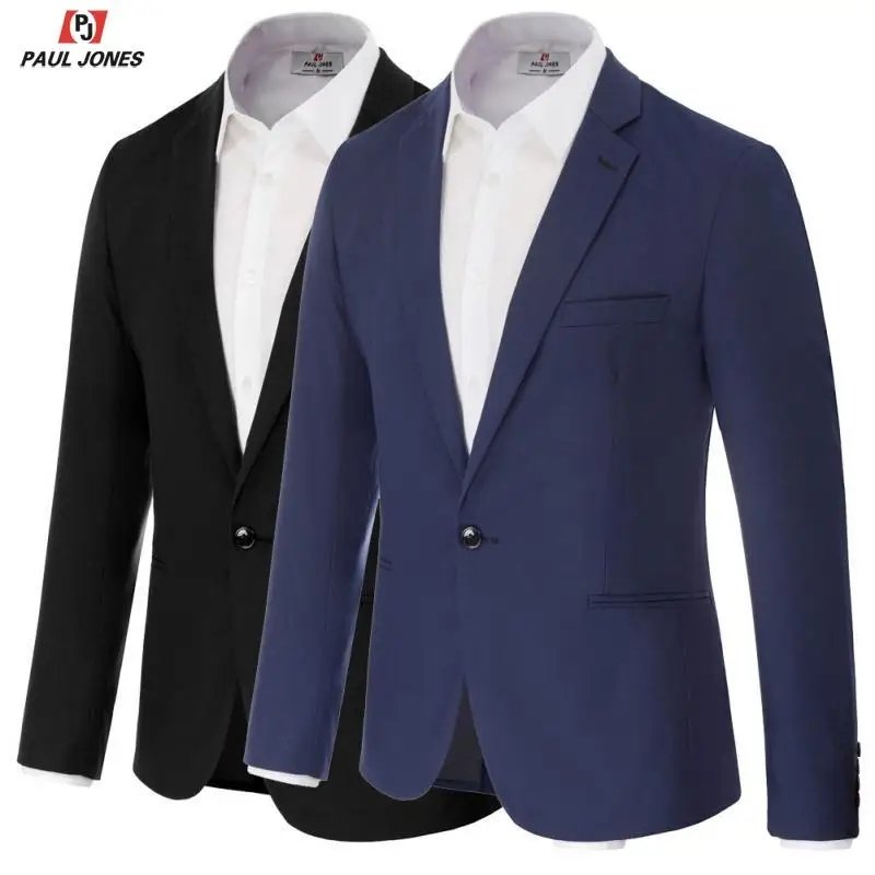 Мужской повседневный пиджак от PAUL JONES приталенный Блейзер на одной пуговице
