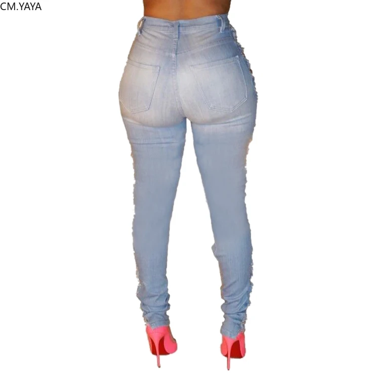 2019 Новый осень зима Джинсы женские джинсовые штаны Для женщин Высокая талия