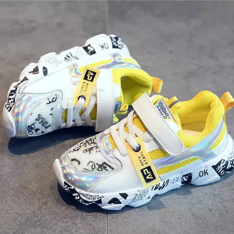 Весенне-Осенняя детская обувь спортивная для мальчиков и девочек модные удобные