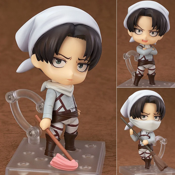 Новинка Аниме атака на Титанов 417 # Levi Очищающая версия ПВХ экшн фигурка из смолы
