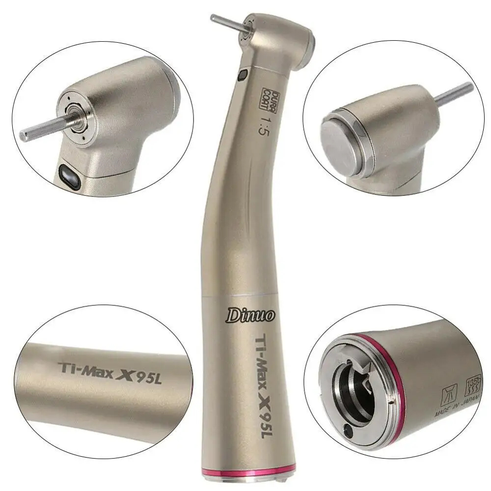 

HIGH QUALITY DENTAL NSK TI MAX X95L X95 TYPE 1:5 LED FIBER Electric motor Handpiece Contra Angle teeth whitening cleaning pen