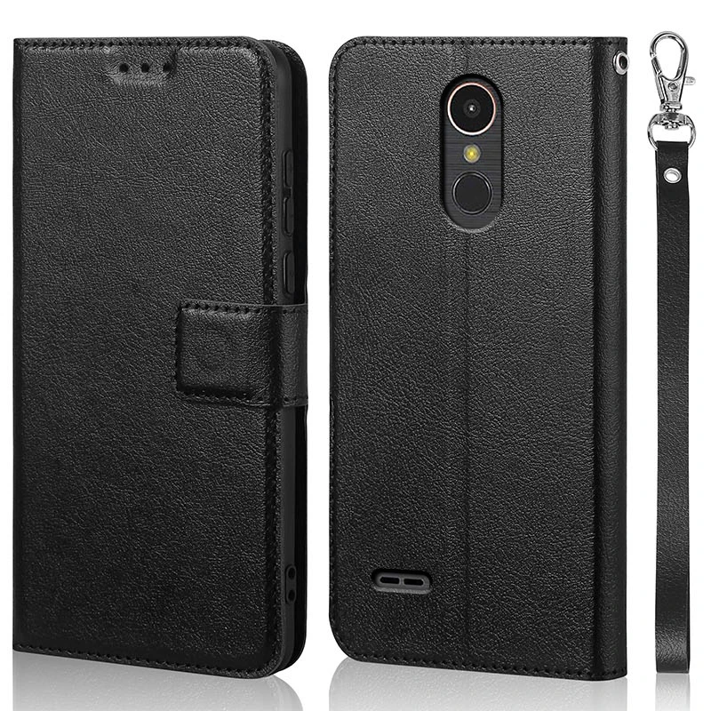 

Роскошный чехол-книжка для LG K10 2017 X400 M250N, оригинальный кожаный чехол-книжка для телефона, чехол-бумажник с подставкой и ремешком для карт