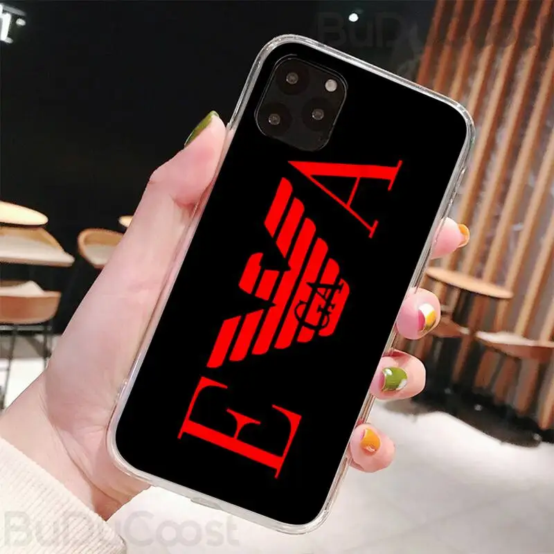 

Luxury Italian Brand Letter Label Phone Case for iPhone 8 7 6 6S Plus X 5S SE 2020 XR 11 pro XS MAX 12 12Mini
