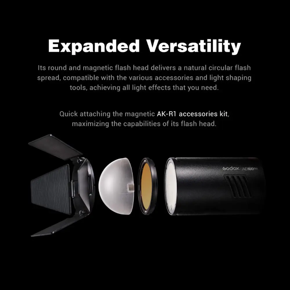 Внешняя вспышка Godox AD100pro 100Ws Беспроводная 2 4 ГГц X AD100 PRO карманная для Sony Nikon Canon