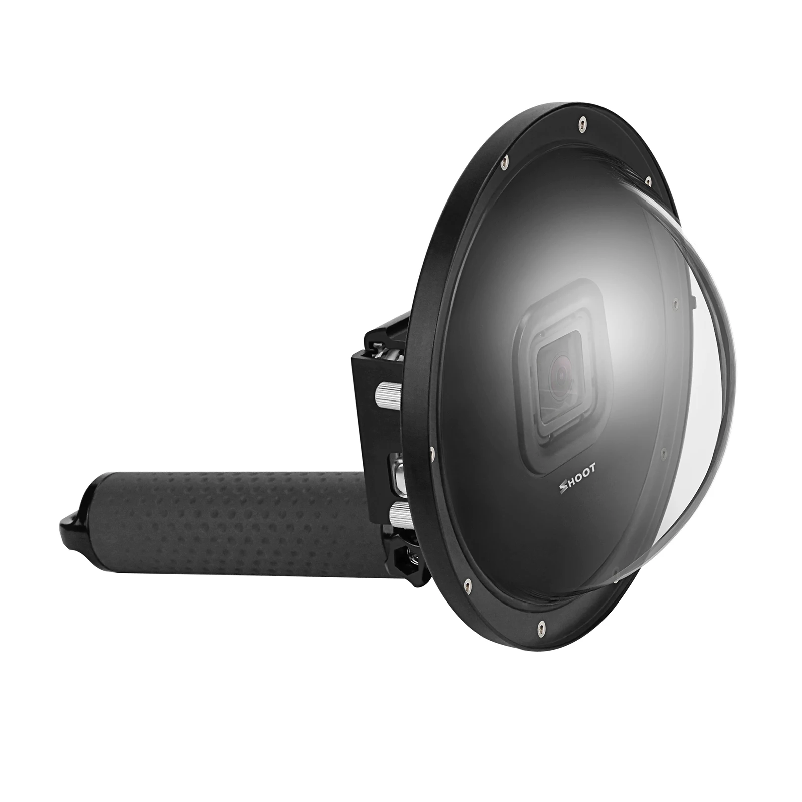 Купол Shoot для Gopro Hero 7 6 5 черный с Поплавковым захватом водонепроницаемый чехол