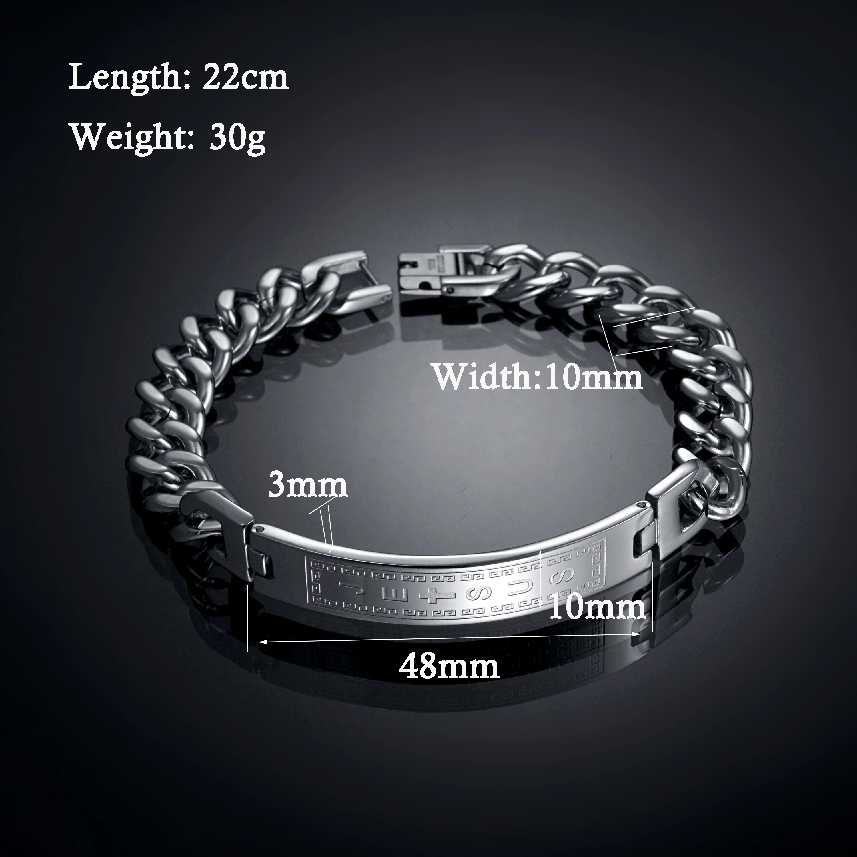 Atoztide трендовые мужские браслеты с изображением Иисуса христианского креста