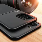 Чехол PocoF3 автомобильный магнитный держатель кожаный чехол для Xiaomi Poco F3 Pocco Pocophone Poko Little F 3 Силиконовый противоударный чехол для телефона