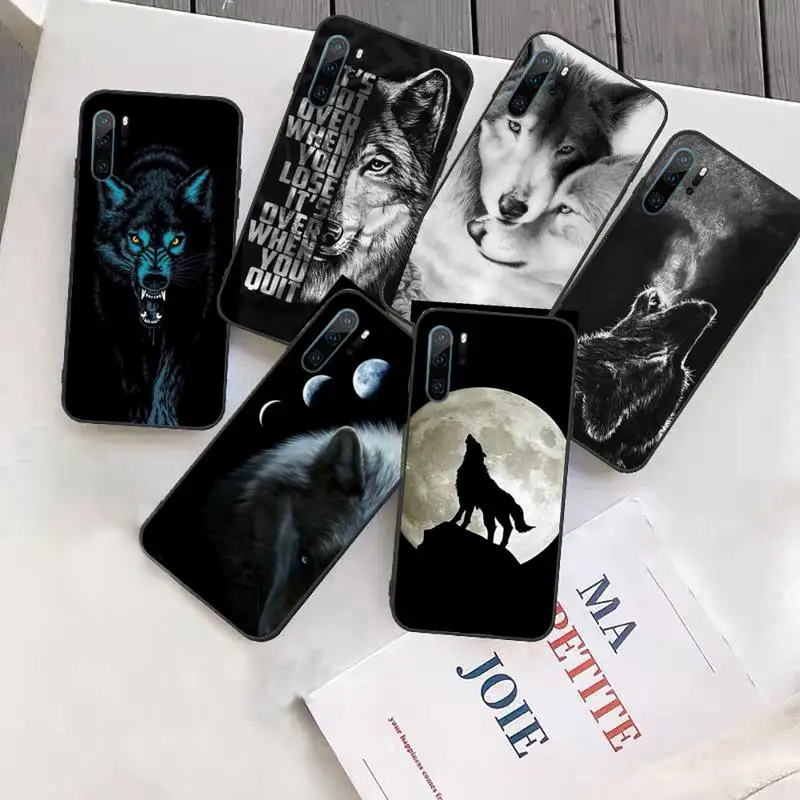 

angry Animal wolf Face Phone Case Funda For Huawei P9 P10 P20 P30 Lite 2016 2017 2019 plus pro P smart