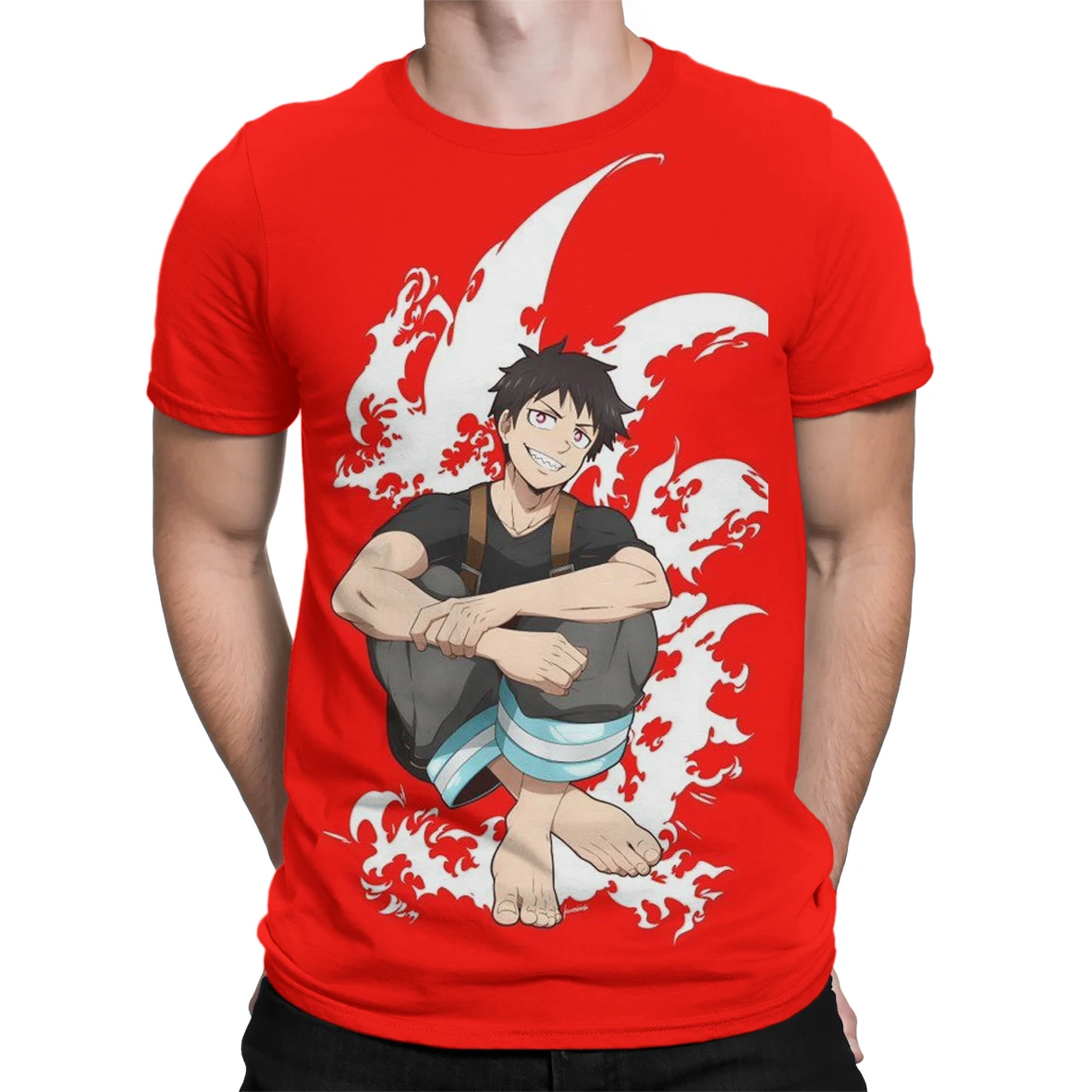 

Fire Force Cool 3D Print Anime Men's Oversized T-shirt Short Sleeve Summer T-shirt Cartoon T-shirts Male Tops Unisex Streetwear
