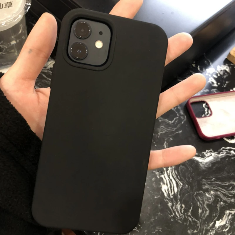 

Luxury Official Liquid Silicone Phone Case For iPhone 12 11 13 Pro MAX Mini XS X XR 7 8 Plus SE 2020 Shockproof Full Cover