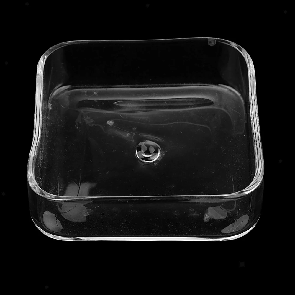 Один Цвет резервуары для рыб акриловые креветки кормления Еда тарелка фидерный