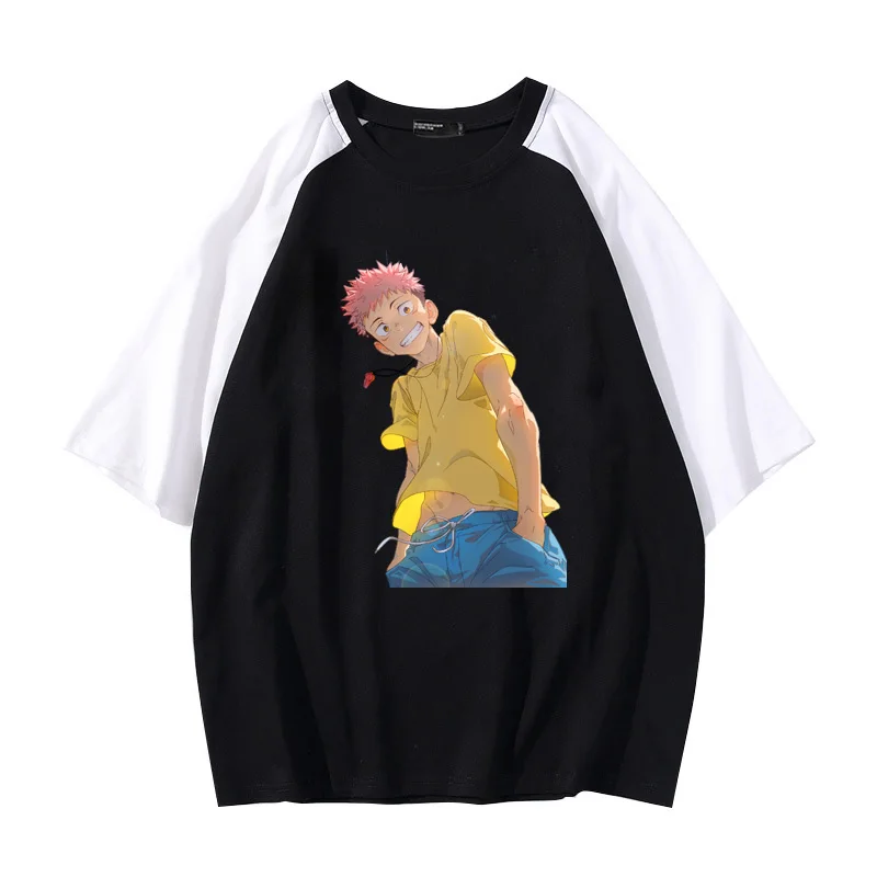 

Jujutsu Kaisen Itadori Yuji T Shirt Anime T-shirt Japanese Harajuku Tshirt Men Cotton Loose Tops Fashion Casual Short Sleeve