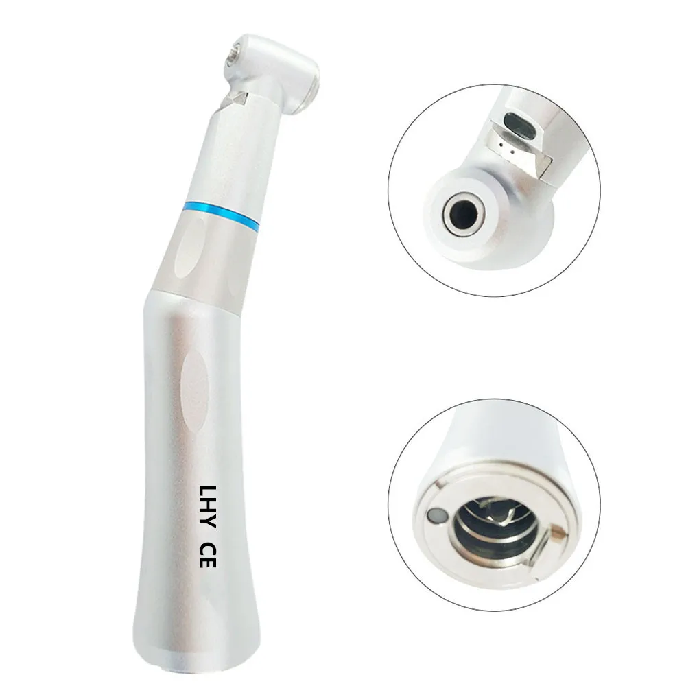 

high quality 1 piece dental inner water way contra angle handpiece with light