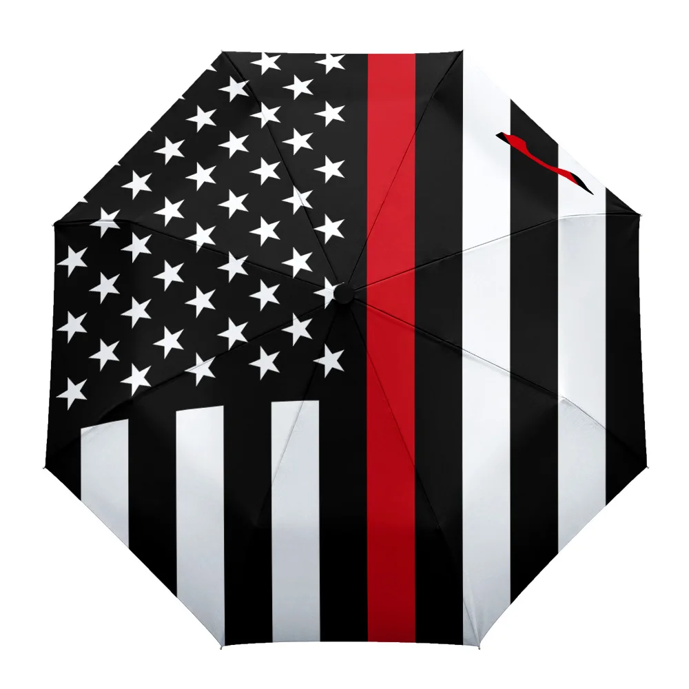 Red Line американский флаг респект восемь костей Автоматический складной зонтик