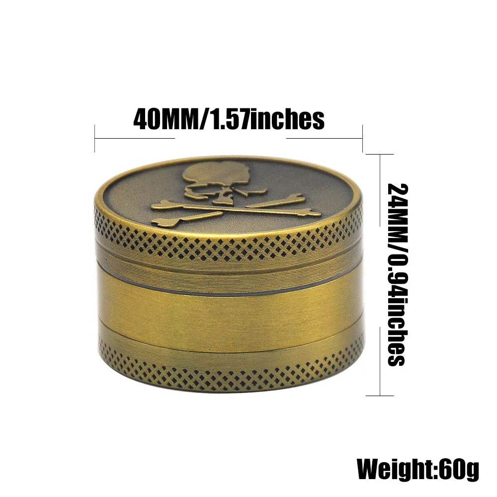 HORNET мини измельчители табака 40 мм 3 трубки сплав цинка латунь аксессуары для