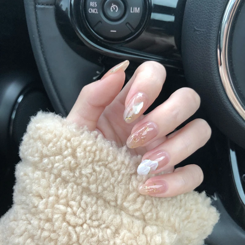 24 шт. накладные ногти с длинным заостренным концом | Красота и здоровье