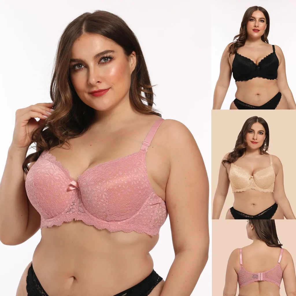 Женский сексуальный бюстгальтер размера плюс однотонный тонкий жилет дышащий