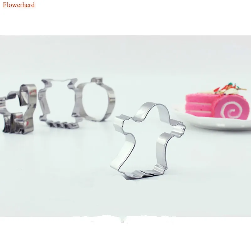 6 шт./компл. Хэллоуин летучая мышь Кошка Сова Форма из нержавеющей стали бисквит