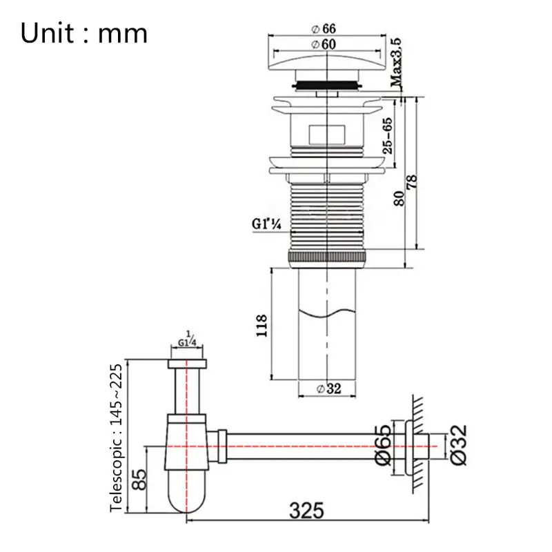 Металлический водопроводный кран для раковины ванной комнаты выдвижная сливная
