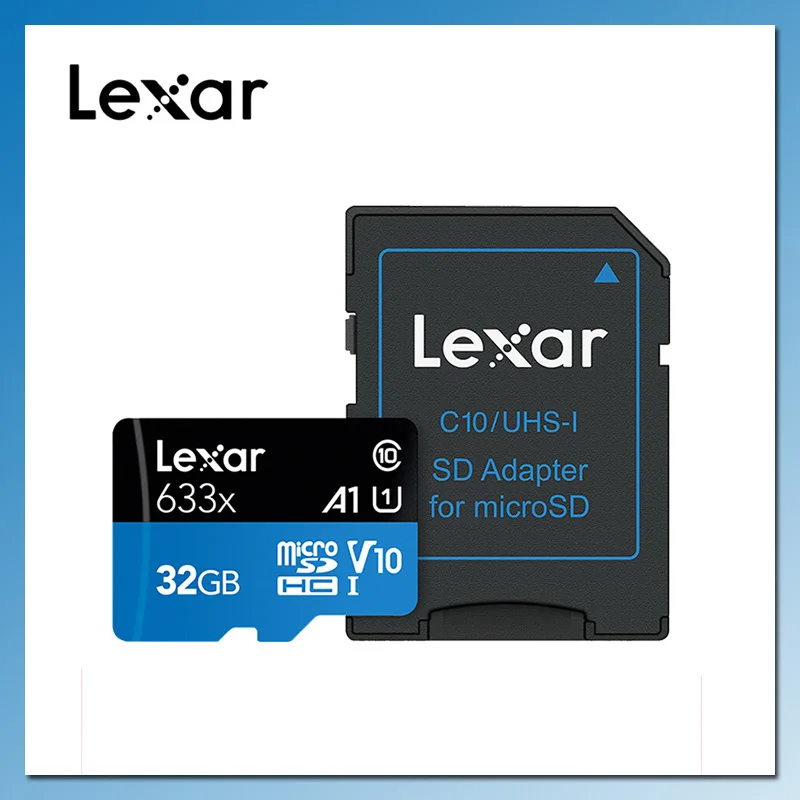 Lexar высокоскоростная Micro SD карта 32 Гб 64 128 ГБ 256 512 флэш память 95 м/с класс 10 633X tarjeta de