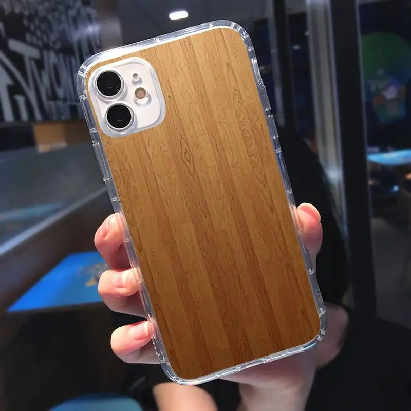 

Wood grain Phone Cases Transparent soft For iphone 5 5s 5c se 6 6s 7 8 11 12 plus mini x xs xr pro max