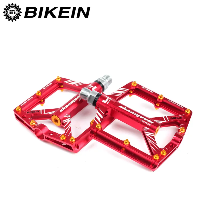 BIKEIN 9/16 сверхлегкий MTB Pedaal Fietsen BMX Pedalen Fiets Pedaal Platte Pedalen для горных велосипедов аксессуары 310 г