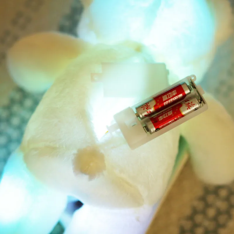 30 см галстук бабочка плюшевый мишка со светодиодной подсветильник кой мягкий