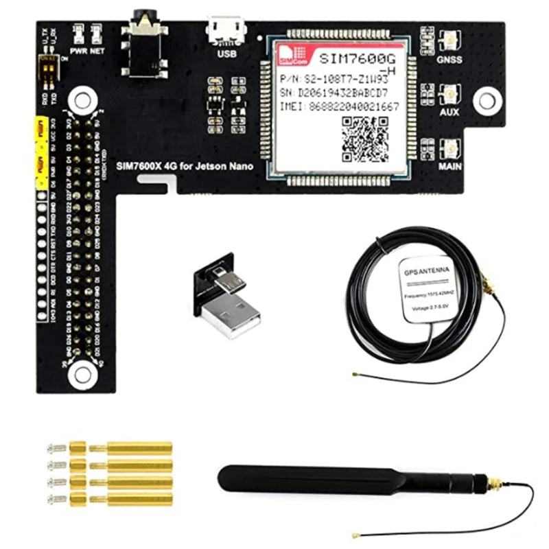 

Плата расширения 4G / 3G / 2G / GNSS основанная на SIM7600G-H поддерживает LTE CAT4 с до 150 Мбит/с для передачи данных