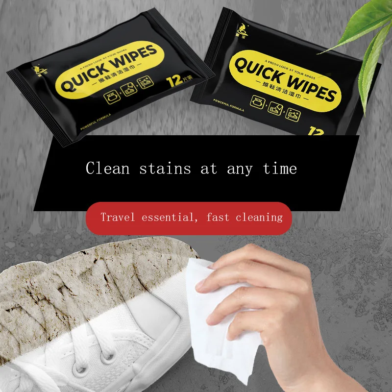 12/30pcs Disposable Shoes Clean Wipes Portable White Cleaning Care Sneakers Quick Wet Travel carry | Дом и сад