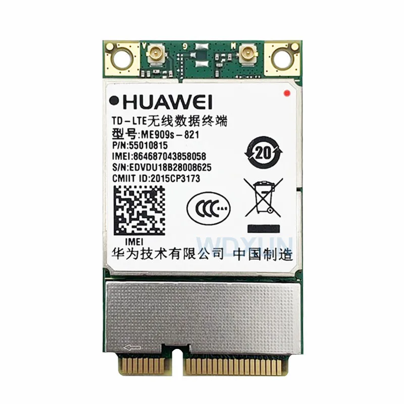 Телефон HuaWei ME909s-821 4G CAT4 LTE mini pcie умная полоса с полным покрытием версия B1 B3 B5 B8 B38 B39