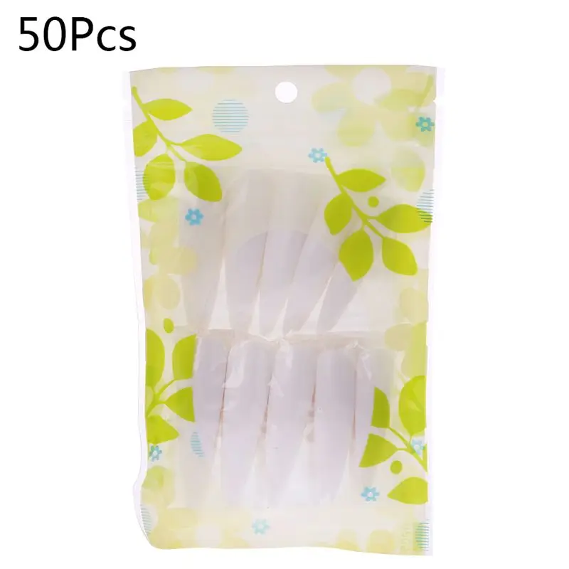 50 шт./компл. искусство ногтей натуральное длинный коготь французские накладные