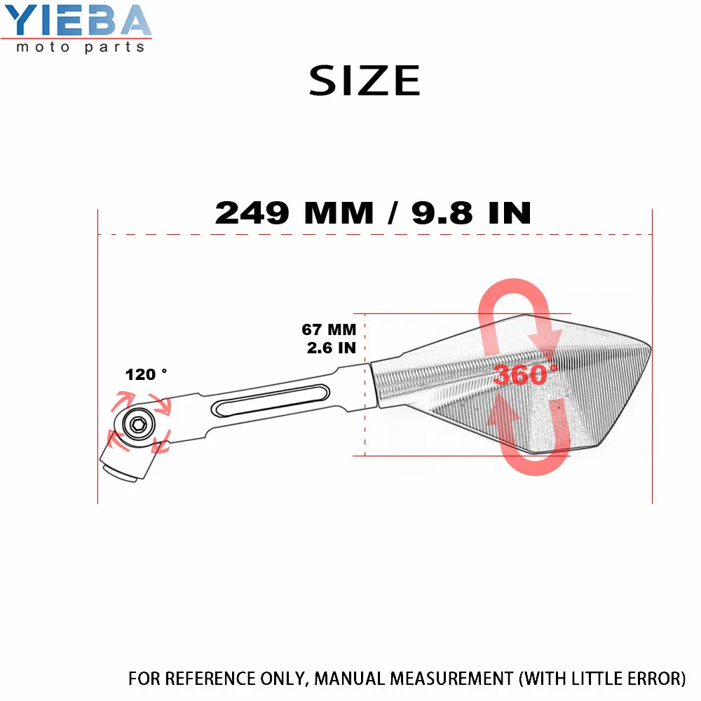 

CNC alumunum universal motorcycle accessoires Mirror Scooter Rearview Mirrors for RC8 RC8R 1290 Super R 990 Super
