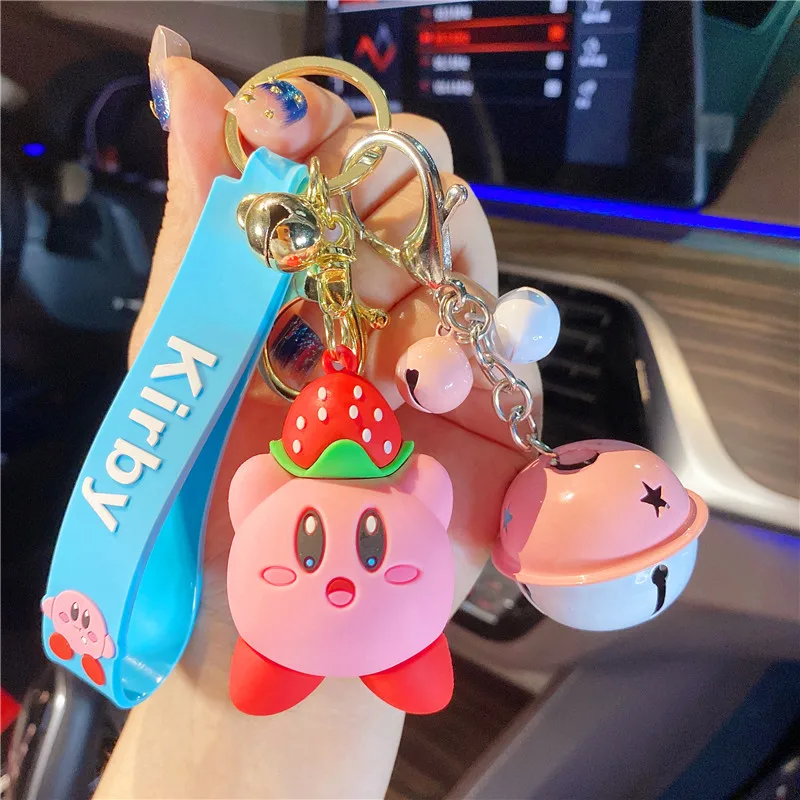 

Hobbies Action Figure Fantasy Kirby Cute Personality Cartoon Pendant Keychain Schoolbag Pendant Decoration Toy for Children Gift