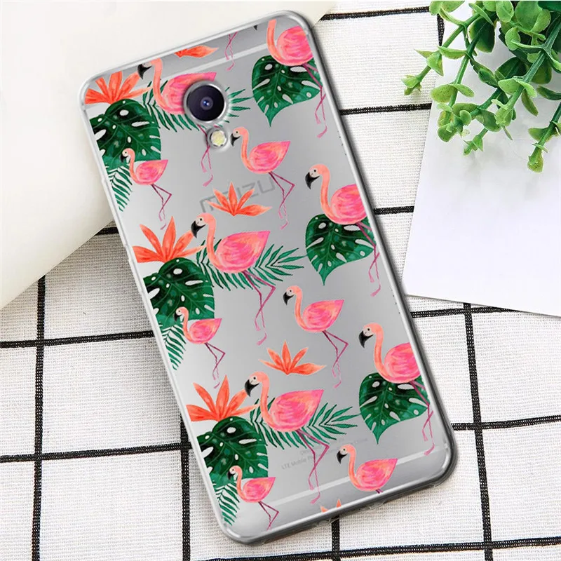 2218 Фламинго класса люкс для Meizu M3S M5 M5S M5C M6 M3 M5 M6 Примечание U10 U20 телефон чехол Etui capa Funda оболочка capinha животных - Цвет: 2218