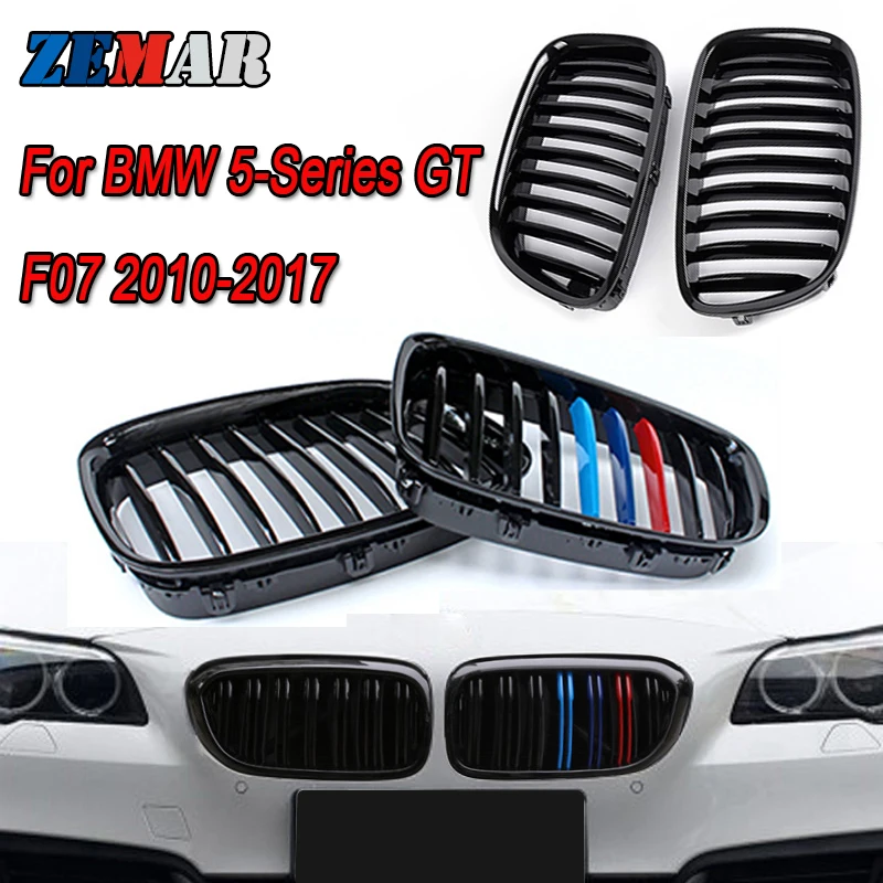 Решетки для BMW 5 Series GT F07 GT5 M гоночные Грили из углеродного волокна и черного цвета