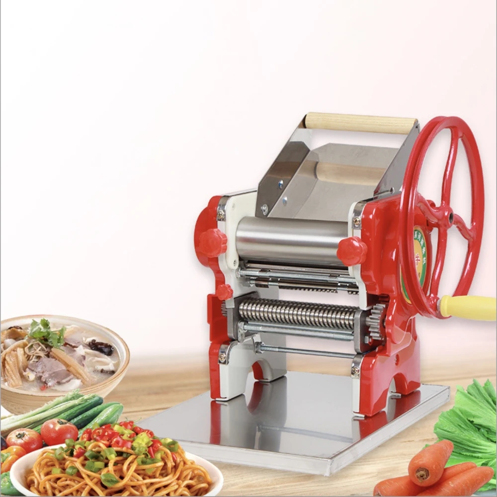 

Household Manual Noodles Machine Commercial Dumpling Skin Maker Pasta Maker Machine Diy Noodle Maker 18cm Noodle Roller Width