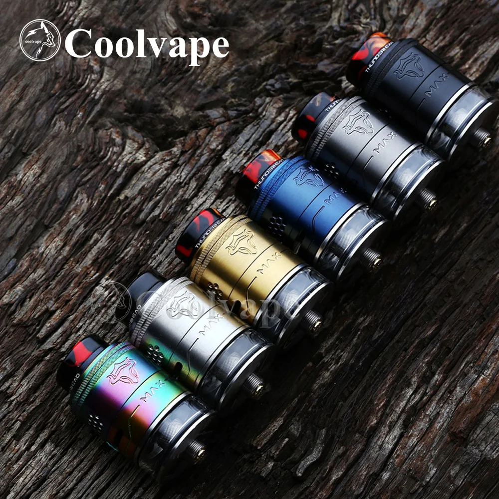 

coolvape Original THC Tauren Max RDTA Vape Tank 25mm 2ml/4.5ml capacity Dual Coil rebuildable e cig atomizer vs Taifun GT4 S rta