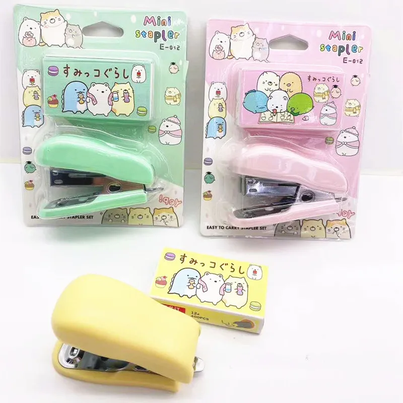 Милый мультяшный японский Sumikko Gurashi портативный мини-степлер кавайные офисные