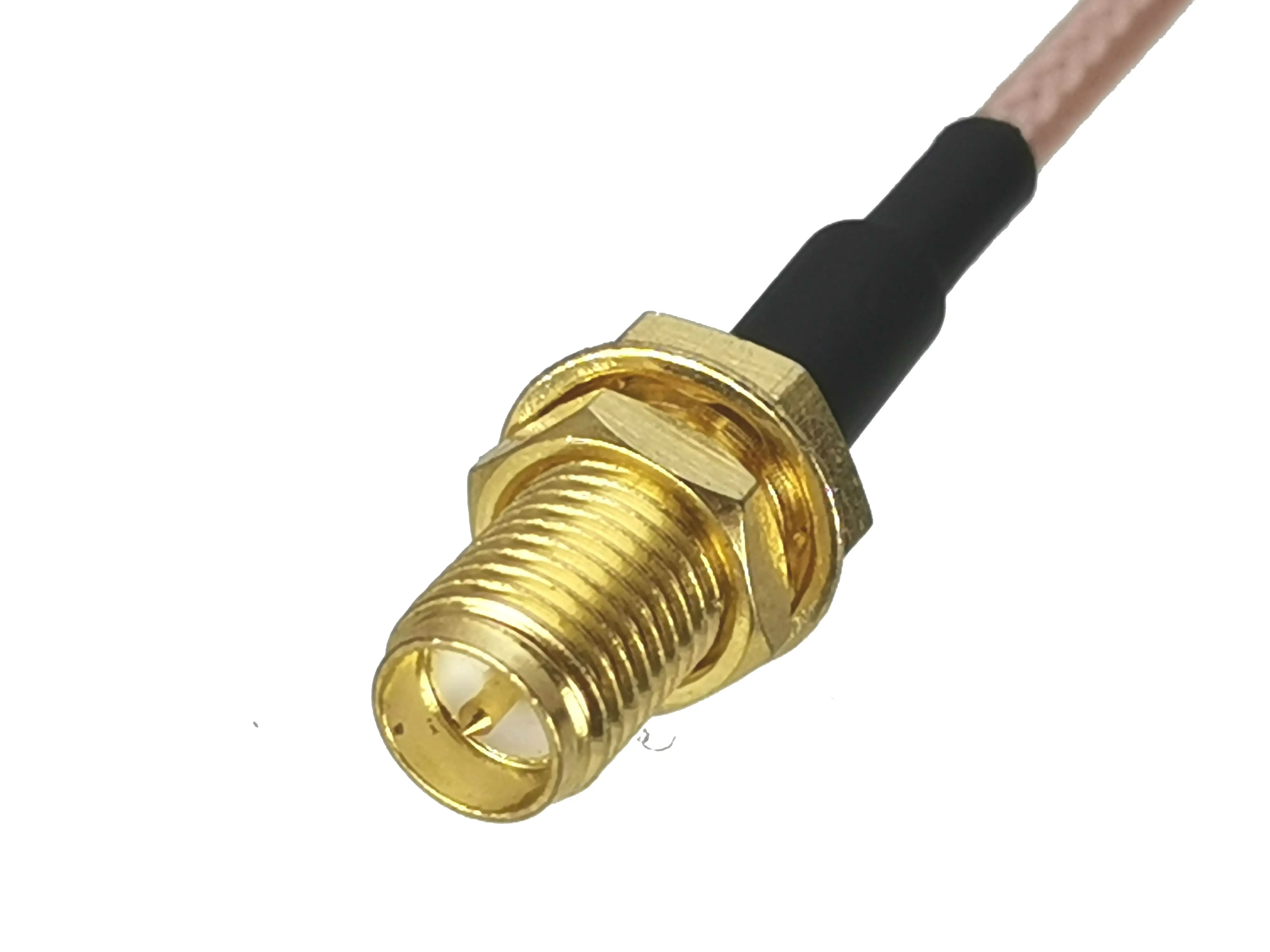 Переходник RG316 RP-SMA (гнездо) К CRC9 (штекер) Прямоугольный коаксиальный разъем гибкий