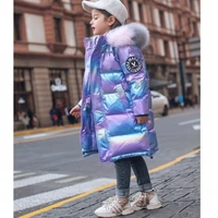 2021 girls winter children clothing long parka jacket baby girl clothes faux fur coat snowsuit outerwear hooded kids overcoat