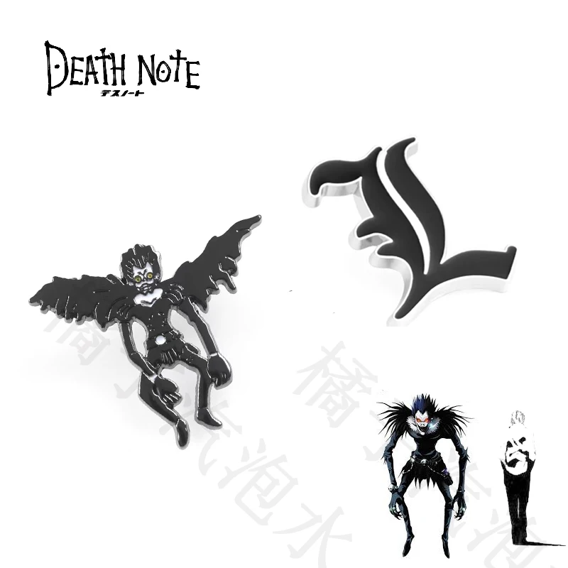 Аниме DEATH NOTE Yagami Light Misa Amane Badge Брошь на кнопке металлическая медаль подвеска