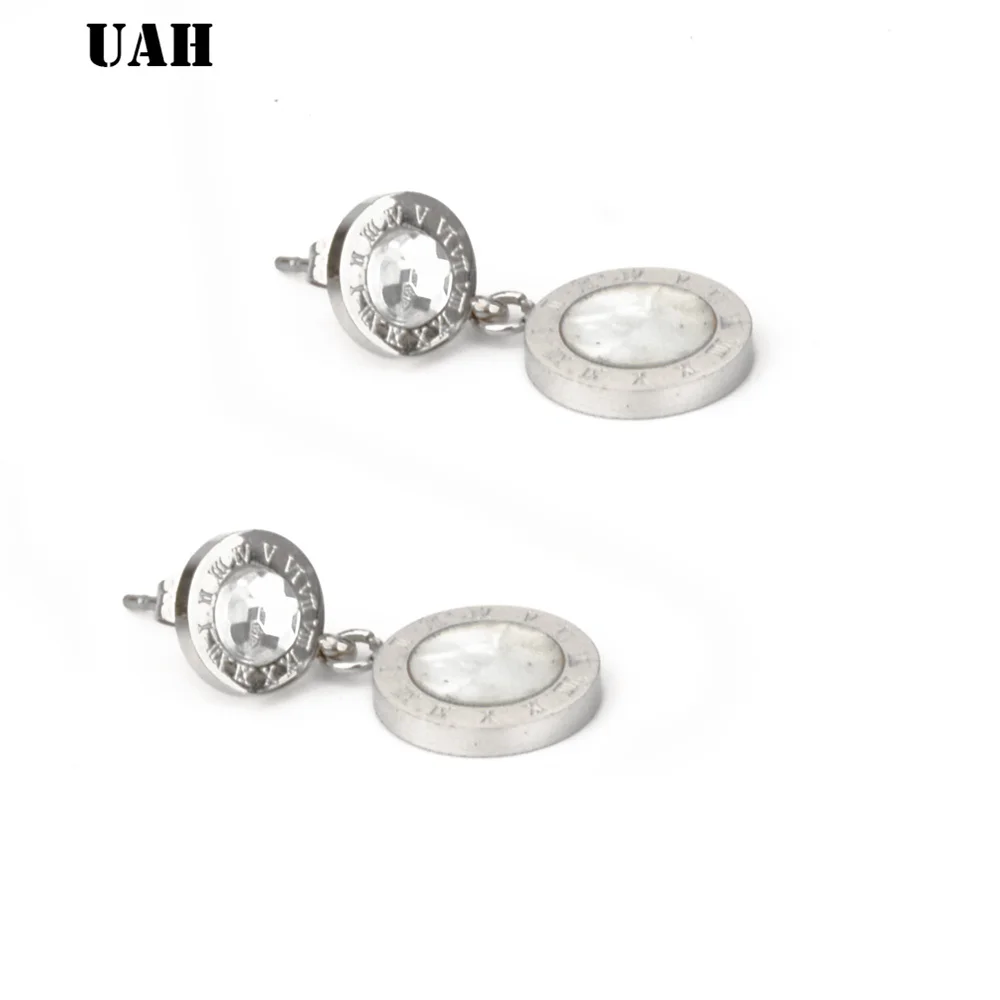 Серьги-гвоздики женские из нержавеющей стали 316L с римскими цифрами