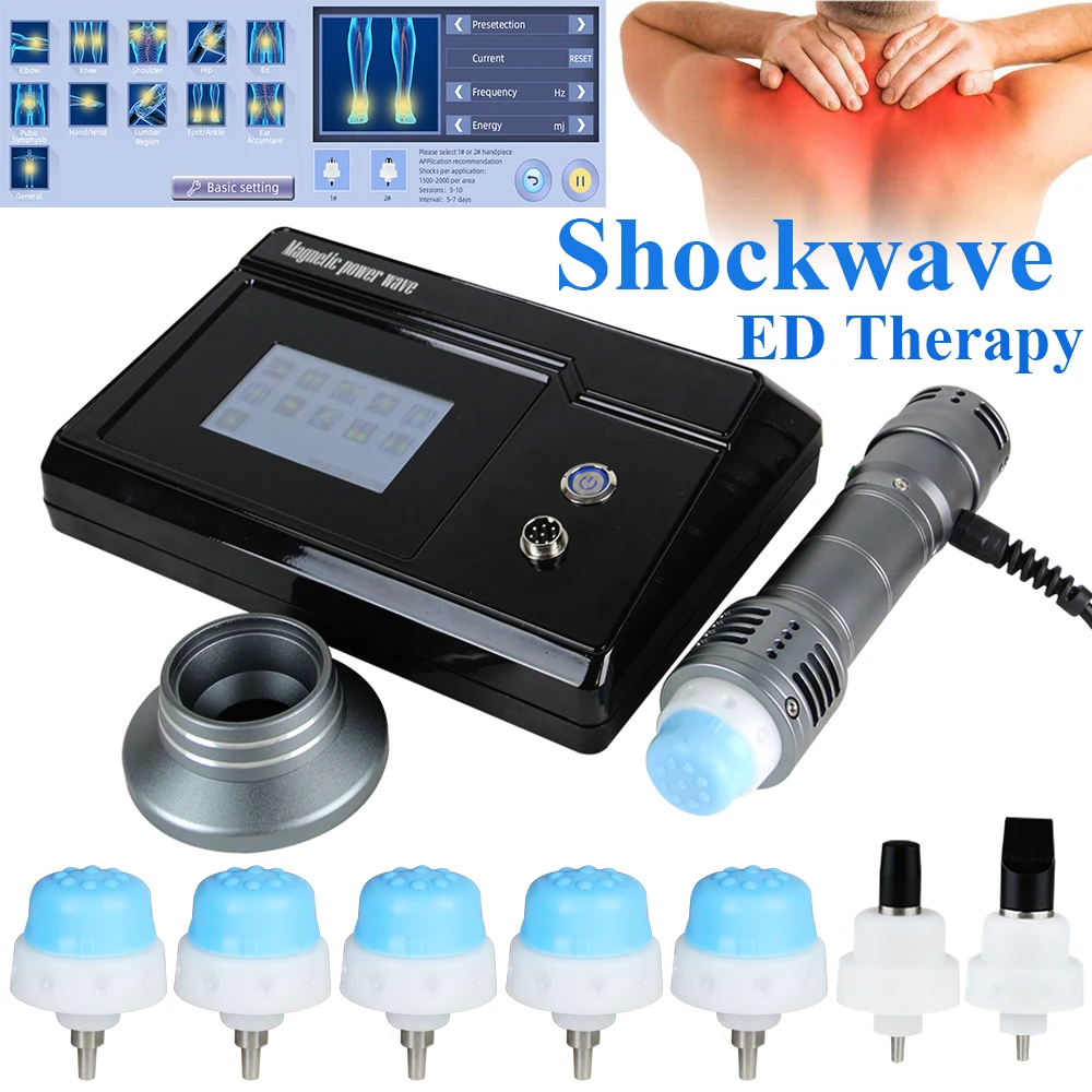 

Portable Shockwave Therapy Machine For Man ED Treatment And Tennis Elbow Pain Relief Shock Wave Equipment Health Care Massager