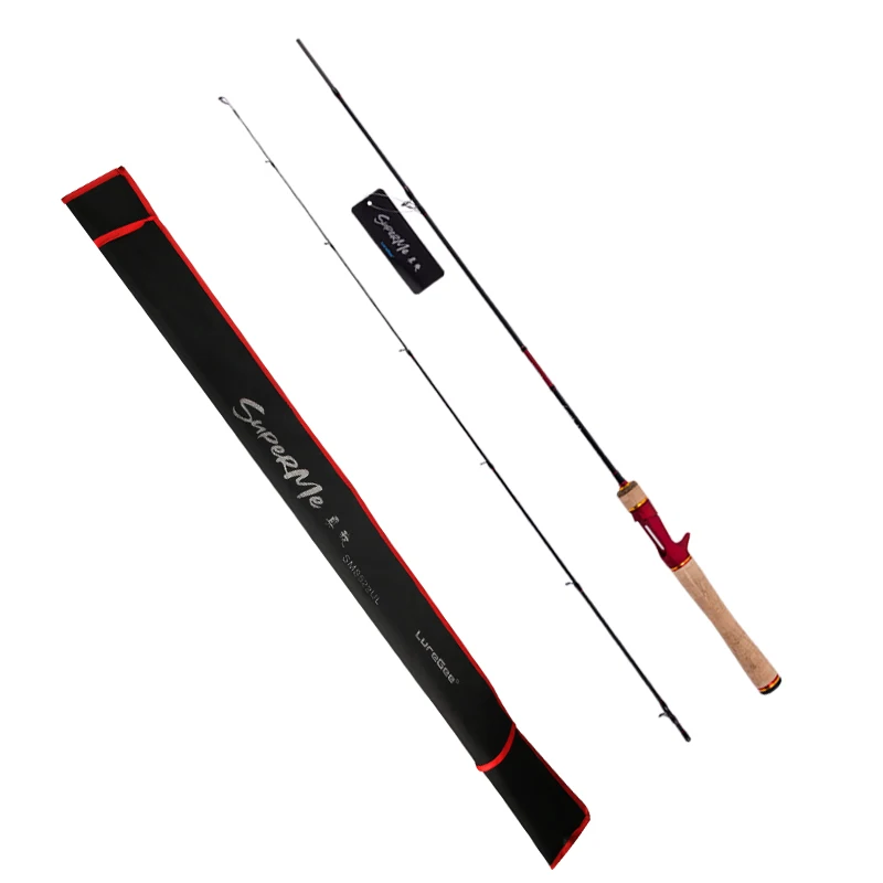 

LureGee Fishing Rod Soft UL Power Carbon Spinning Casting 2 Sections Ultralight Bait Weight 1-7g 1.57m/1.68m/1.83m Portable