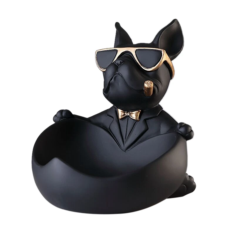 

Cool Dog Figurine Dog Statue Storage Box Home Decoration Ornamental Crafts Art Sculpture Home Decor Gift Decorative