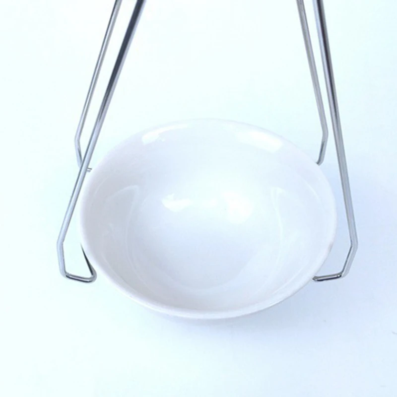 Многофункциональный хромированный антиобжигающий зажим с лотком чаша горшок